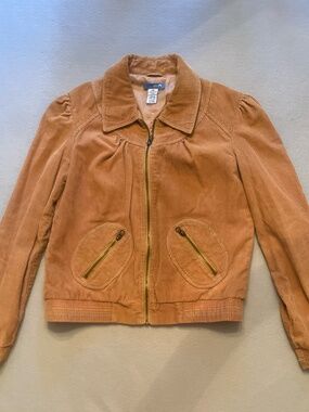 Delila | Corduroy Zip-Up Bomber Jacket